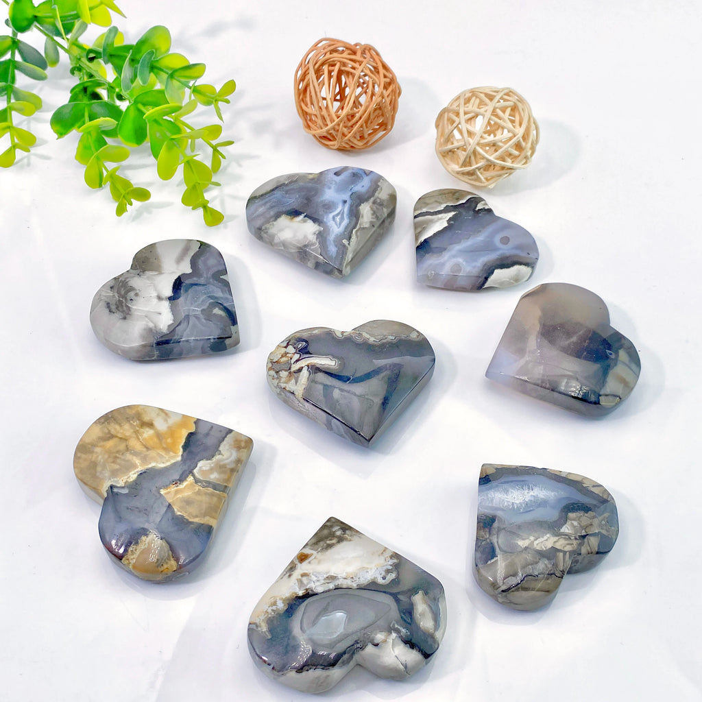 Pedra Natural de Ágata Vulcânica Decorativa