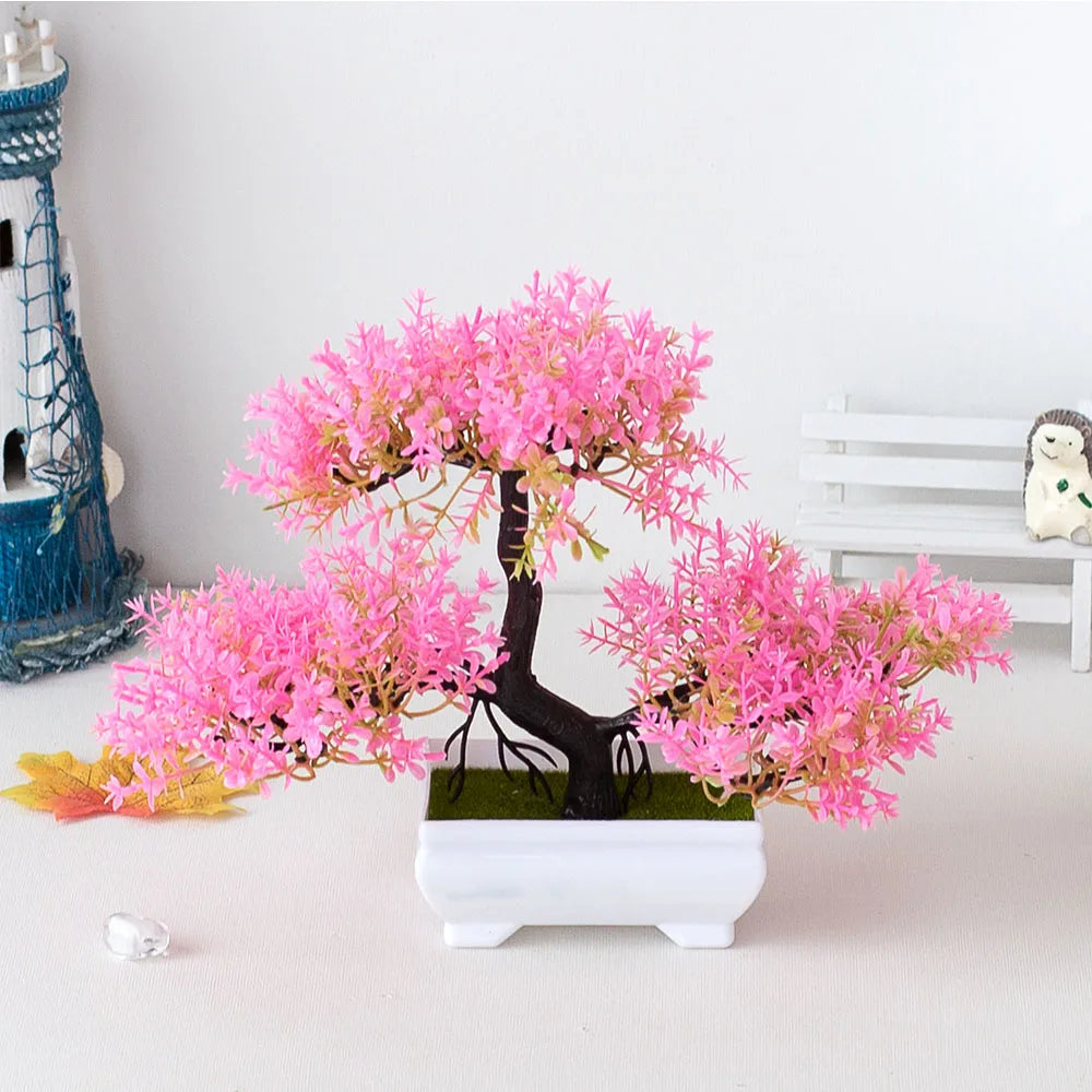 Kit de Bonsai Artificial Decorativo para Ambientes
