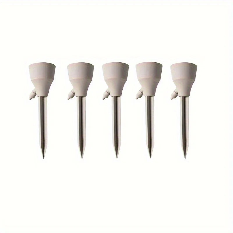 Kit com 5 Espigões Autoirrigáveis – Irrigação por Gotejamento com Fluxo Ajustável (Sem Bateria)